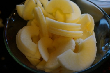 Perfect apple slices.